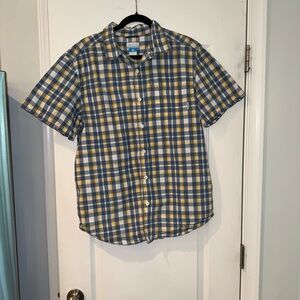 Columbia Casual Button Down Shirt in Blue and Yellow